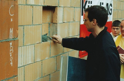 Grundsteinlegung beim Pfarreizentrum